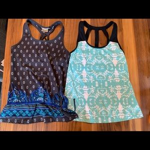 Two yoga/workout tank tops